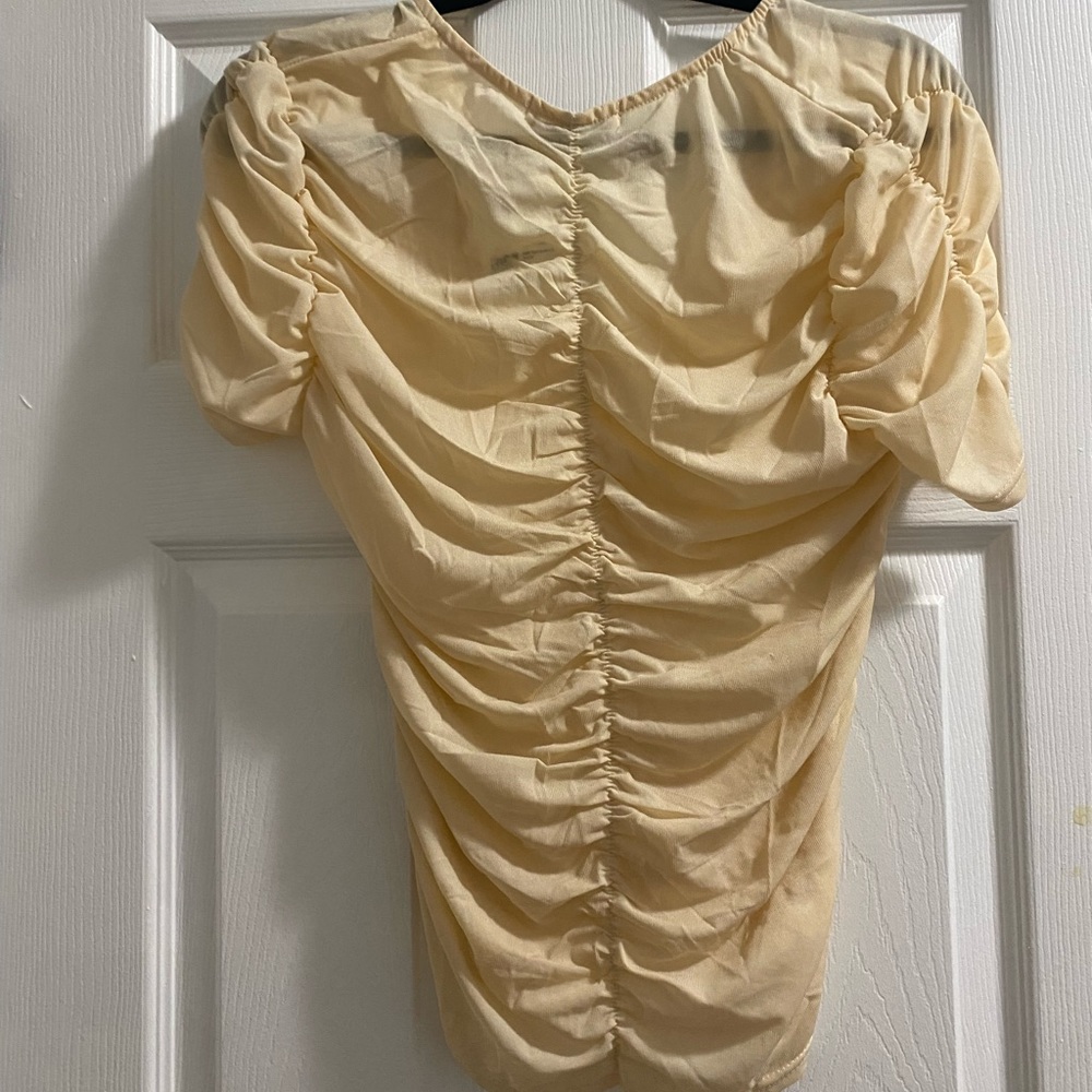 Sheer Rouged Top - Picture 4 of 4